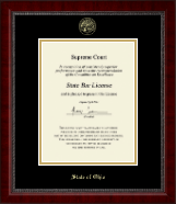 State of Ohio Gold Embossed Certificate Frame in Sutton