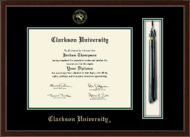 Clarkson University diploma frame - Tassel & Cord Diploma Frame in Delta