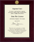 State of New York Century Gold Engraved Certificate Frame in Cordova