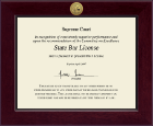 State of Illinois certificate frame - Century Gold Engraved Certificate Frame in Cordova
