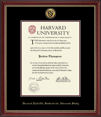 Harvard University diploma frame - Gold Engraved Medallion Diploma Frame in Kensington Gold