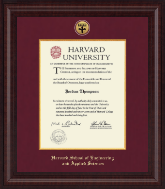 Harvard University diploma frame - Presidential Gold Engraved Diploma Frame in Premier