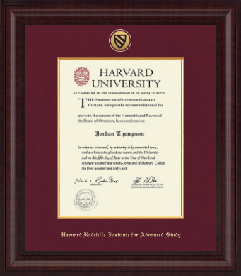 Harvard University diploma frame - Presidential Gold Engraved Diploma Frame in Premier