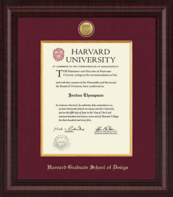 Harvard University diploma frame - Presidential Gold Engraved Diploma Frame in Premier