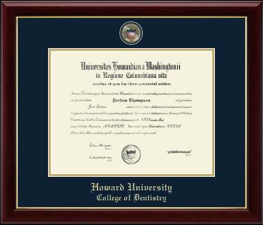 Howard University diploma frame - Masterpiece Medallion Diploma Frame in Gallery