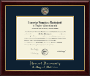Howard University diploma frame - Masterpiece Medallion Diploma Frame in Gallery
