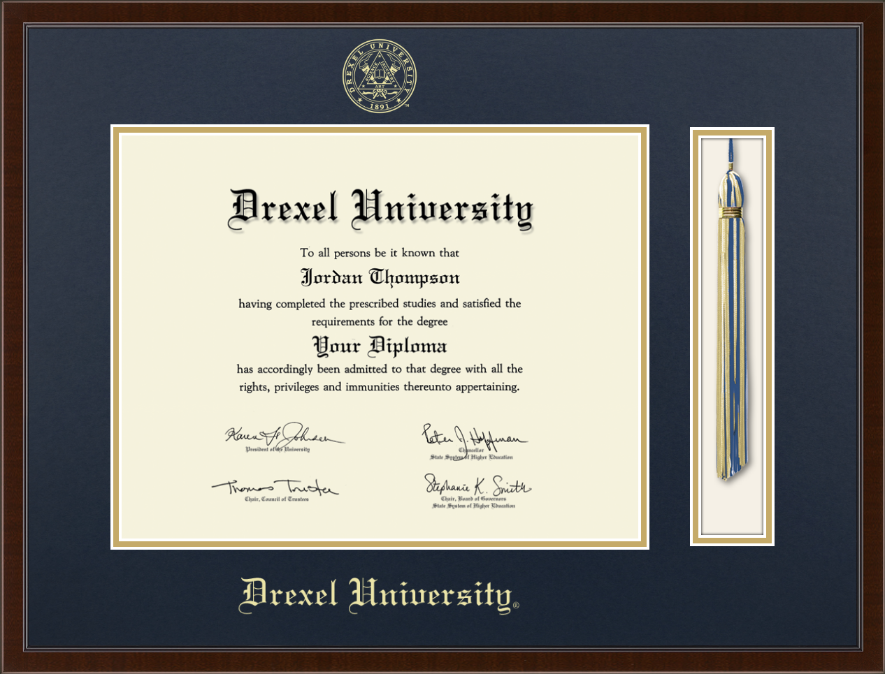 Drexel University Tassel Edition Diploma Frame in Delta - Item #333290 from  Drexel University Store