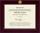 State of South Carolina certificate frame - Century Gold Engraved Certificate Frame in Cordova