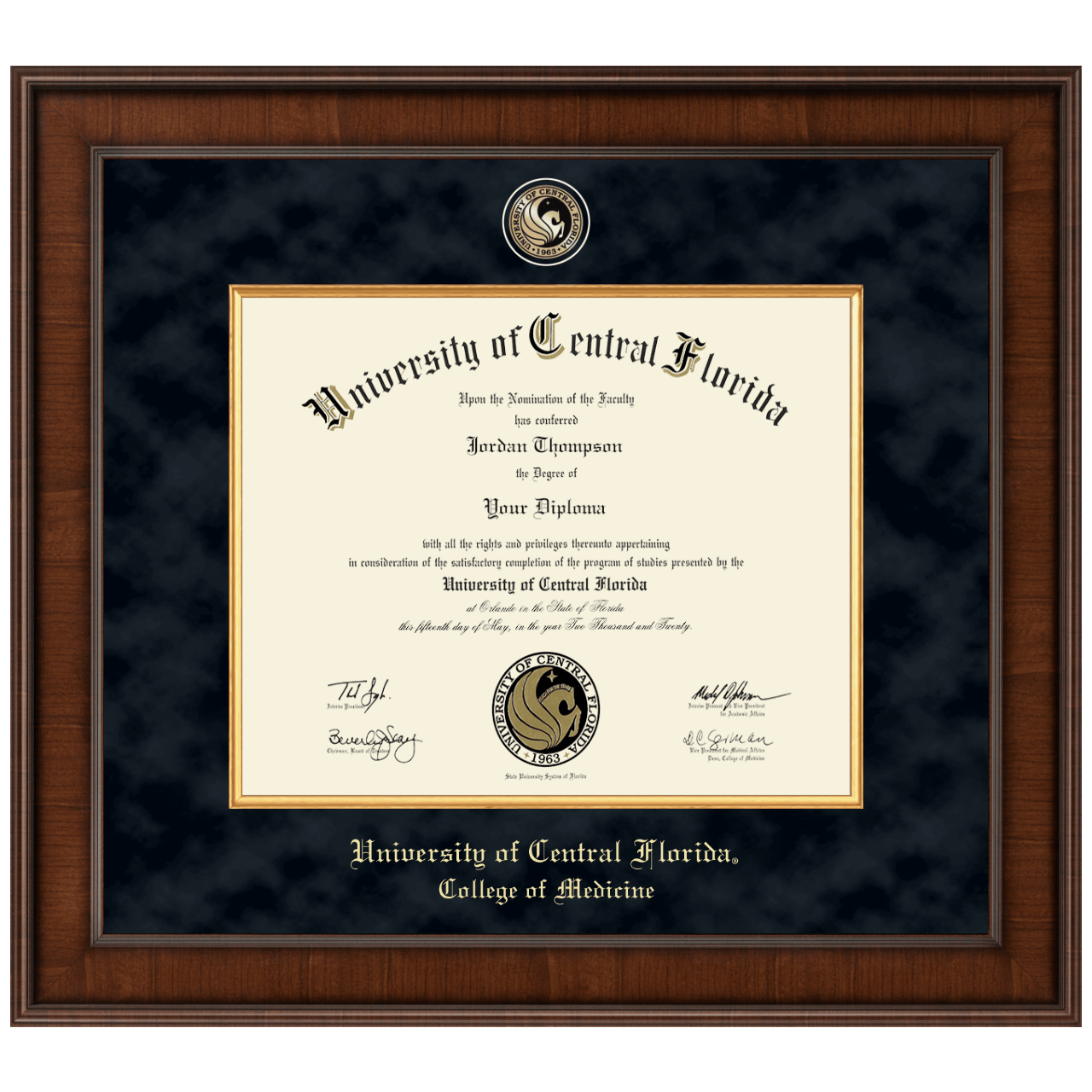 Dr. of Medicine Presidential Masterpiece Diploma Frame in Madison