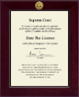 State of South Carolina Century Gold Engraved Certificate Frame in Cordova
