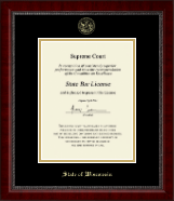 State of Wisconsin certificate frame - Gold Embossed Certificate Frame in Sutton