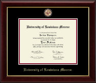 University of Louisiana Monroe diploma frame - Masterpiece Medallion Diploma Frame in Gallery