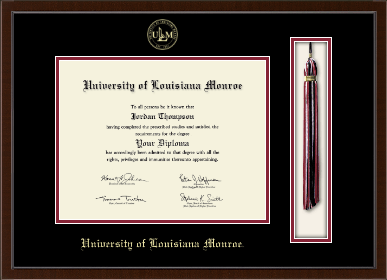 University of Louisiana Monroe diploma frame - Tassel & Cord Diploma Frame in Delta