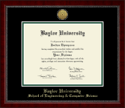 Baylor University diploma frame - Gold Engraved Medallion Diploma Frame in Sutton