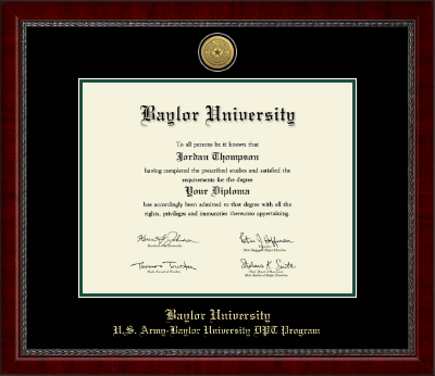 Baylor University diploma frame - Gold Engraved Medallion Diploma Frame in Sutton