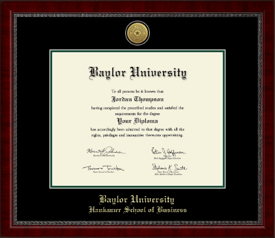 Baylor University diploma frame - Gold Engraved Medallion Diploma Frame in Sutton