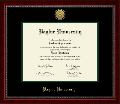 Baylor University diploma frame - Gold Engraved Medallion Diploma Frame in Sutton