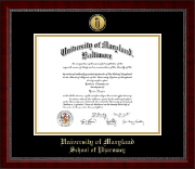 University of Maryland Baltimore diploma frame - Gold Engraved Medallion Diploma Frame in Sutton
