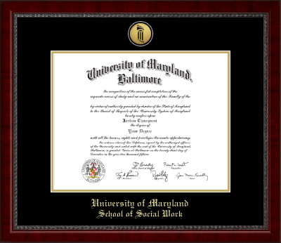 University of Maryland Baltimore diploma frame - Gold Engraved Medallion Diploma Frame in Sutton