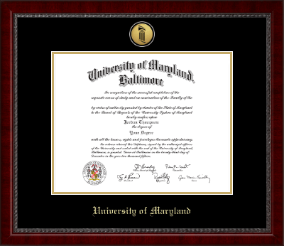 University of Maryland Baltimore diploma frame - Gold Engraved Medallion Diploma Frame in Sutton