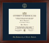 The University of Rhode Island diploma frame - Gold Embossed Diploma Frame in Sierra