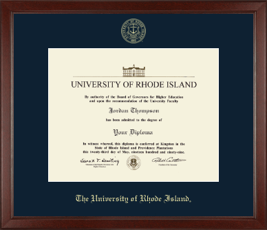 The University of Rhode Island diploma frame - Gold Embossed Diploma Frame in Sierra