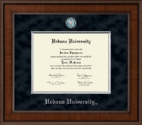 Urbana University Presidential Masterpiece Diploma Frame in Madison