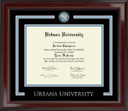 Urbana University Showcase Edition Diploma Frame in Encore