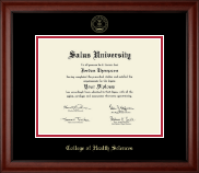 Salus University diploma frame - Gold Embossed Diploma Frame in Cambridge