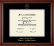 Salus University diploma frame - Gold Embossed Diploma Frame in Cambridge