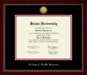 Salus University diploma frame - Gold Engraved Medallion Diploma Frame in Sutton