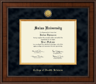 Salus University diploma frame - Presidential Gold Engraved Diploma Frame in Madison