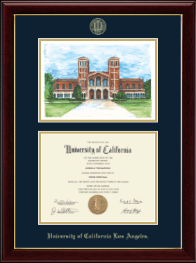 University of California Los Angeles diploma frame - Campus Scene Diploma Frame in Gallery