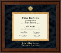 Salus University diploma frame - Presidential Gold Engraved Diploma Frame in Madison