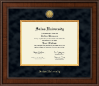 Salus University Presidential Gold Engraved Diploma Frame in Madison
