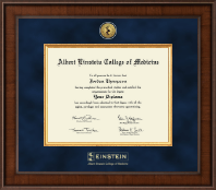 Albert Einstein College of Medicine Presidential Gold Engraved Diploma Frame in Madison