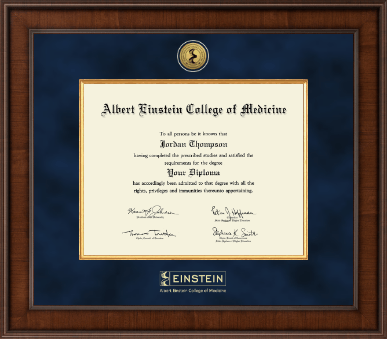 Albert Einstein College of Medicine diploma frame - Presidential Gold Engraved Diploma Frame in Madison