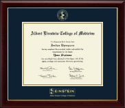 Albert Einstein College of Medicine Gold Embossed Diploma Frame in Gallery