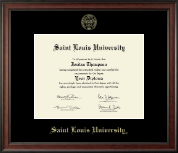 Saint Louis University diploma frame - Gold Embossed Diploma Frame in Studio