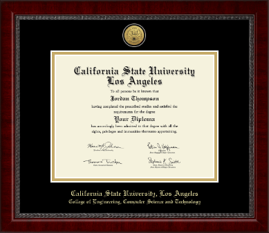 California State University Los Angeles diploma frame - Gold Engraved Medallion Diploma Frame in Sutton