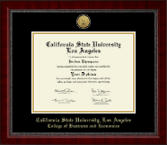 California State University Los Angeles Gold Engraved Medallion Diploma Frame in Sutton