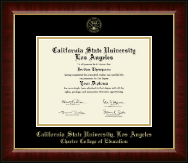 California State University Los Angeles Gold Embossed Diploma Frame in Murano