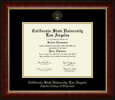 California State University Los Angeles diploma frame - Gold Embossed Diploma Frame in Murano
