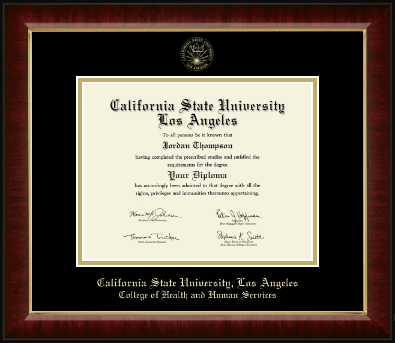 California State University Los Angeles diploma frame - Gold Embossed Diploma Frame in Murano