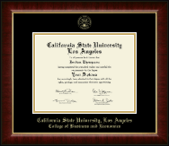 California State University Los Angeles Gold Embossed Diploma Frame in Murano