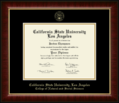 California State University Los Angeles diploma frame - Gold Embossed Diploma Frame in Murano