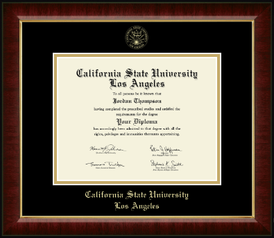 California State University Los Angeles diploma frame - Gold Embossed Diploma Frame in Murano