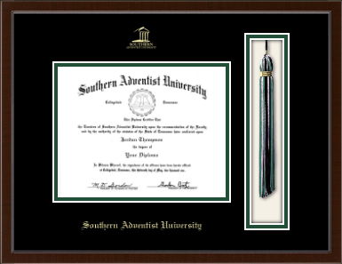 Southern Adventist University diploma frame - Tassel & Cord Diploma Frame in Delta