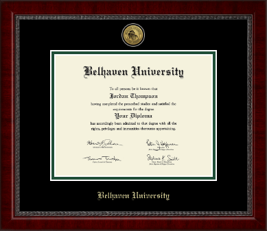 Belhaven University diploma frame - Gold Engraved Medallion Diploma Frame in Sutton