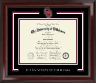 The University of Oklahoma diploma frame - Spirit Medallion Diploma Frame in Encore